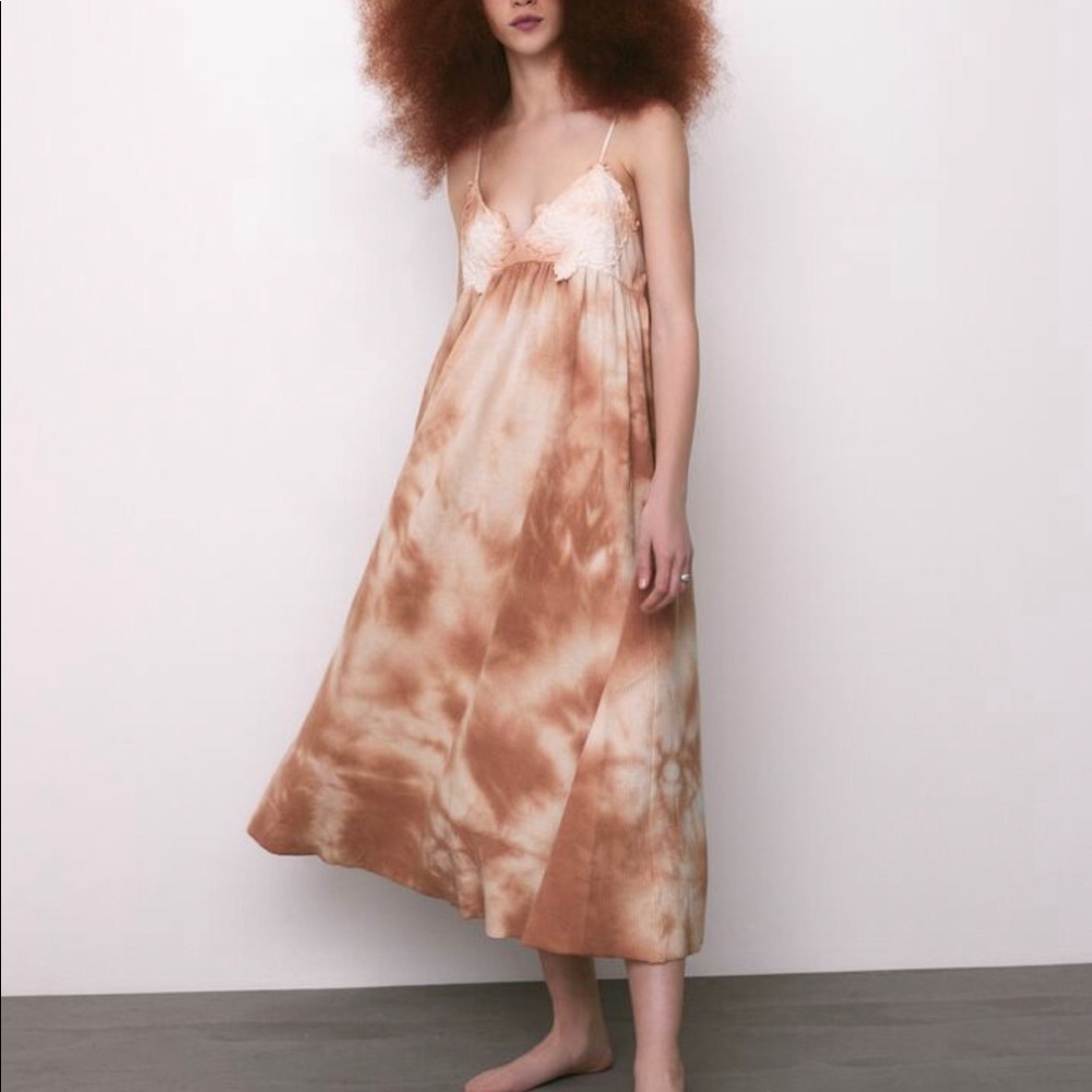 ZARA NWT TIE DYE MIDI DRESS S - Picture 2 of 9